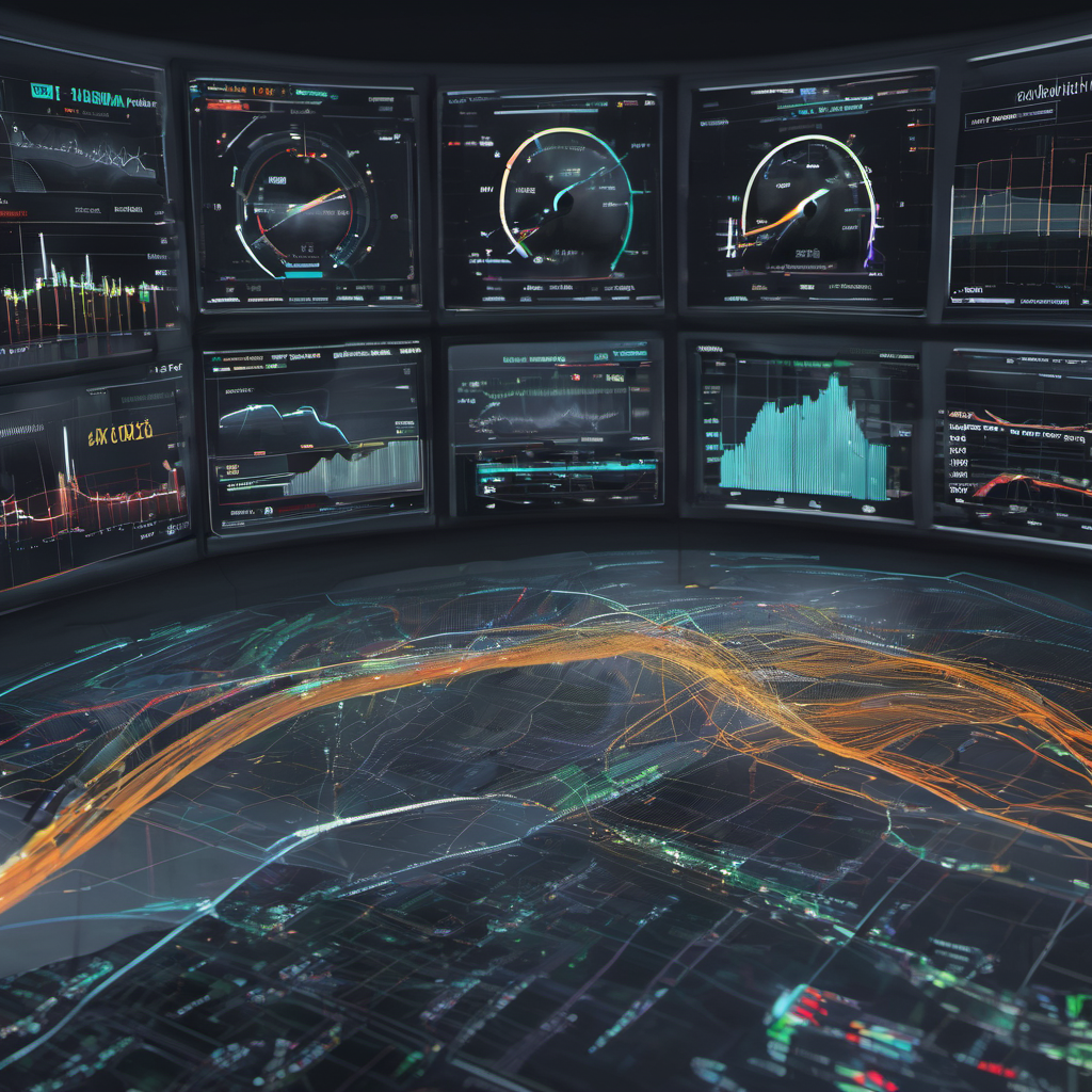 Real-time network optimization dashboard with dynamic traffic monitoring and automated adjustments.