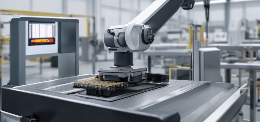 Automated inspection system in a factory using machine vision to analyze an electronic component