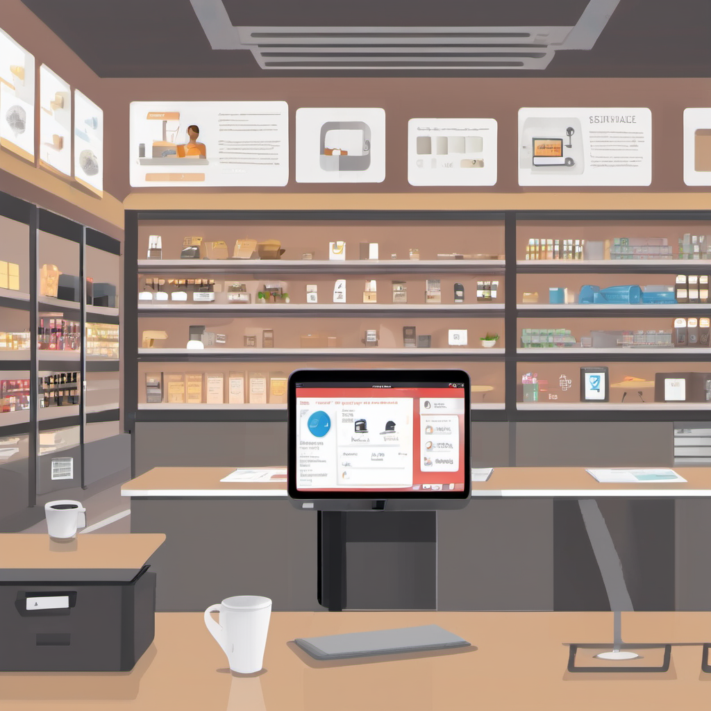 AI Local in action: A small business using an offline AI tablet for customer service in a local store.