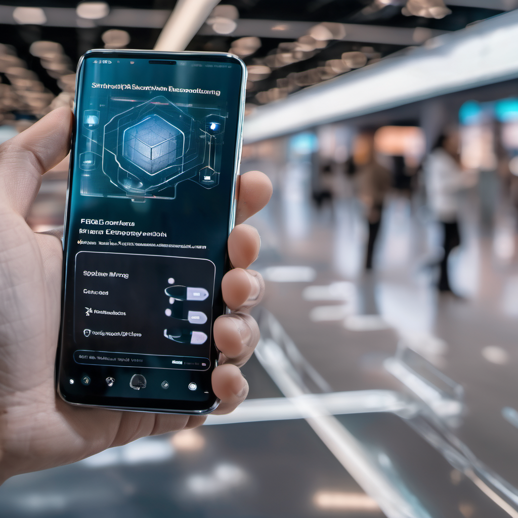 Smartphone showing offline personalized recommendations with AI model and edge computing nodes