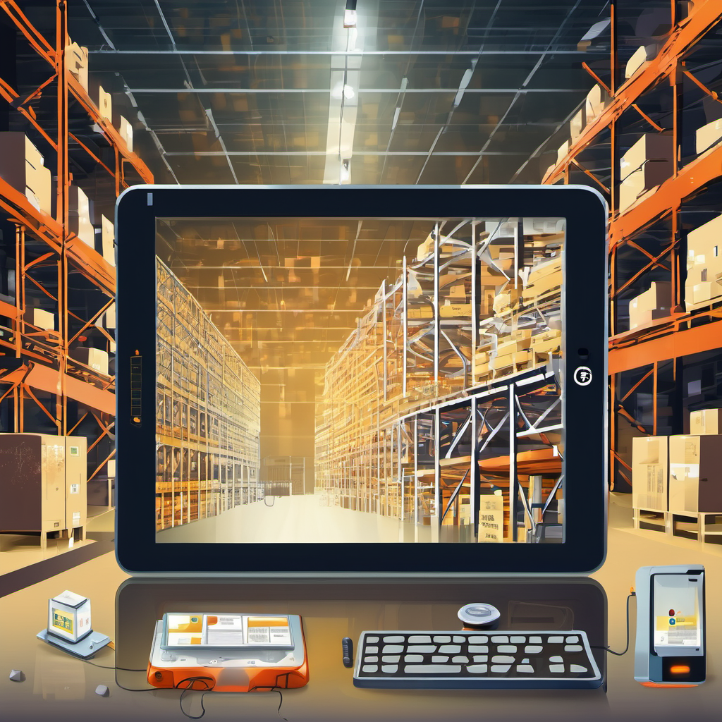 Local AI processing inventory data on a tablet in a warehouse