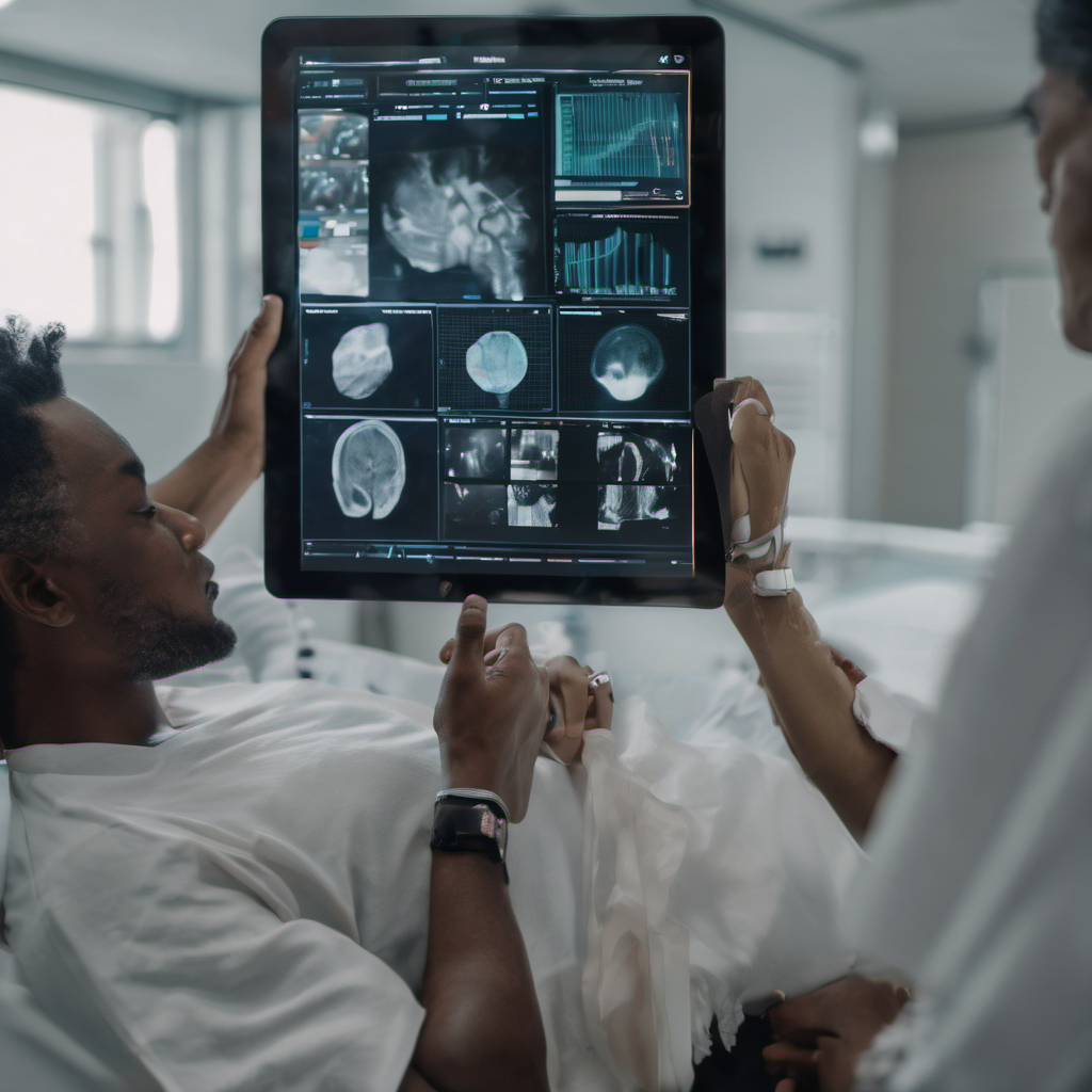 Healthcare professionals using AI Local for immediate diagnostics in an offline hospital setting.