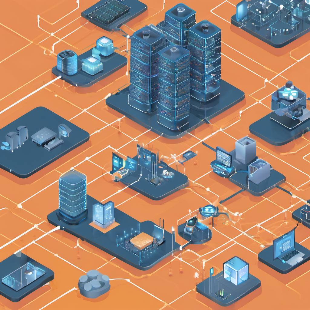 Edge computing architecture with AI and IoT devices analyzing data locally